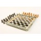 Soapstone chess and checkers set