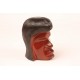 Weight paper with face of Indian, wood BrazilWood