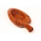 Cenicero anacardo fruto de madera palo de Brasil.