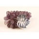 Grape in amethyst with metallic leaf