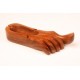 Cenicero en la forma del pie en madera Jacaranda