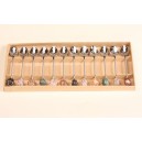 Colheres p/ café  c/ mapa do Brasil